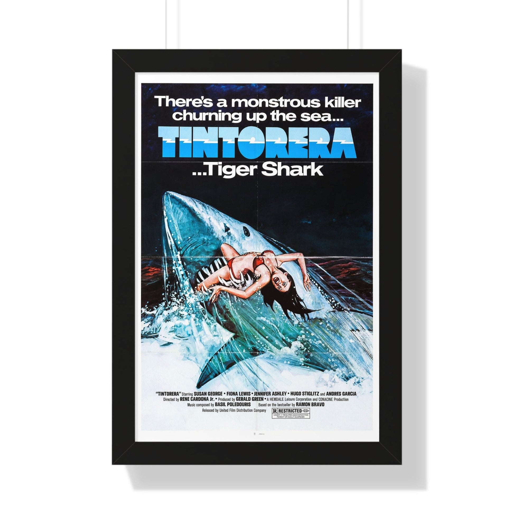 TINTORERA 1977 - Framed Movie Poster-16″ x 24″-The Sticker Space