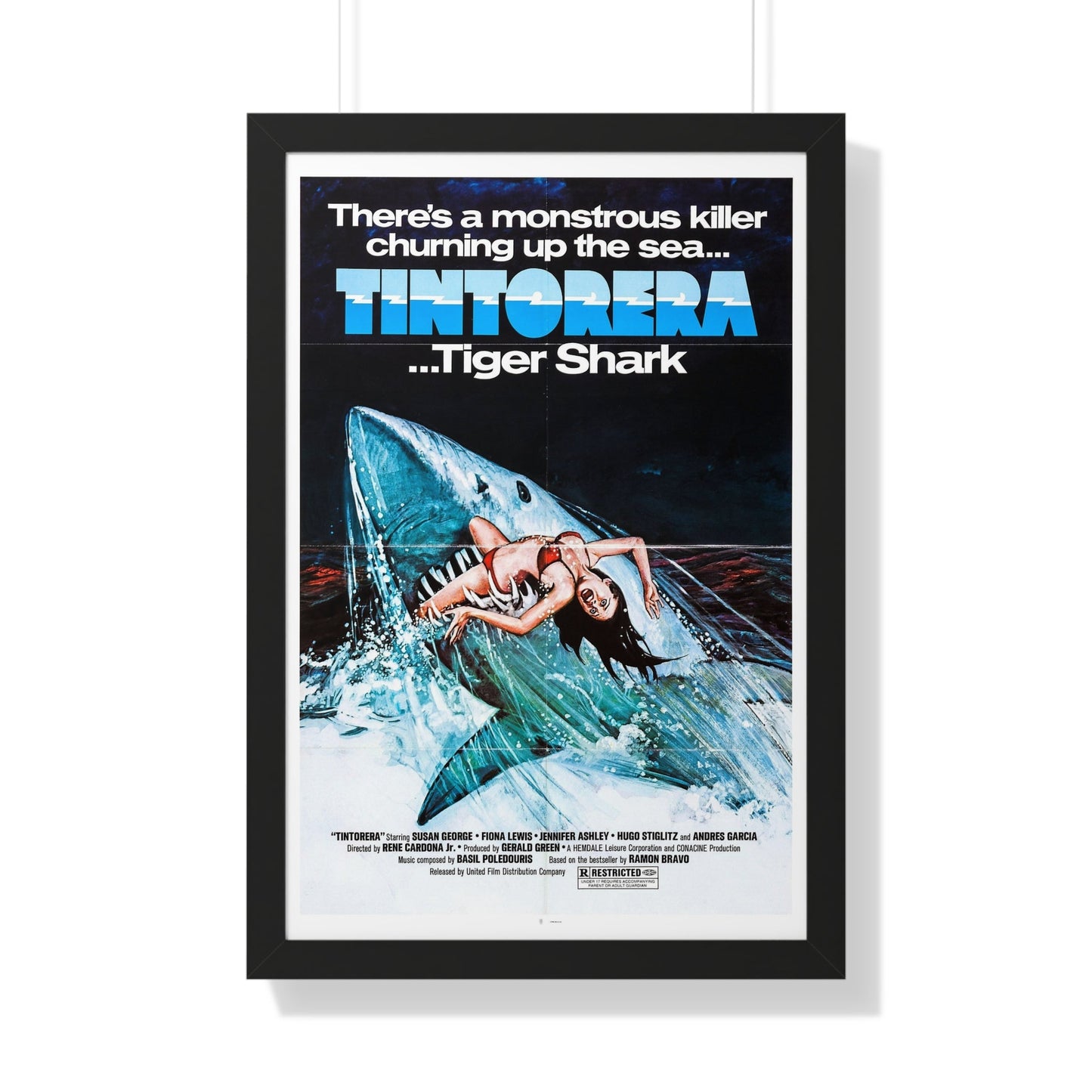 TINTORERA 1977 - Framed Movie Poster-20" x 30"-The Sticker Space