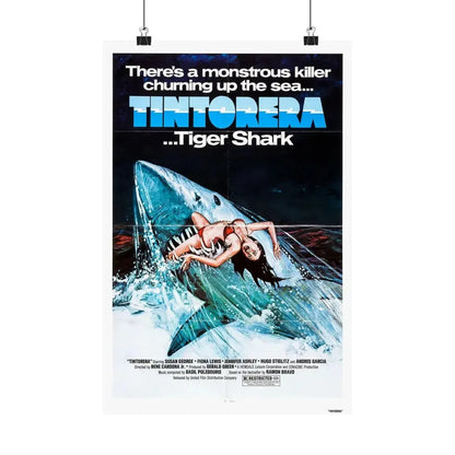 TINTORERA 1977 - Paper Movie Poster 12″ x 18″ Matte - The Sticker Space