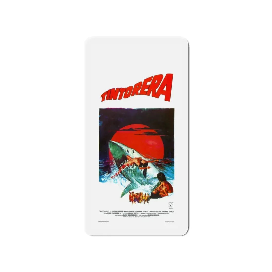 TINTORERA (ITALIAN) 1977 Movie Poster - Refrigerator Magnet 3 Inch Die-Cut - The Sticker Space