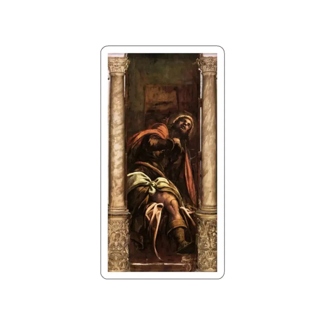 TINTORETTO, Jacopo Robusti - 33stroch (Artwork) STICKER Vinyl Die-Cut Decal White Die-Cut 2 Inch - The Sticker Space