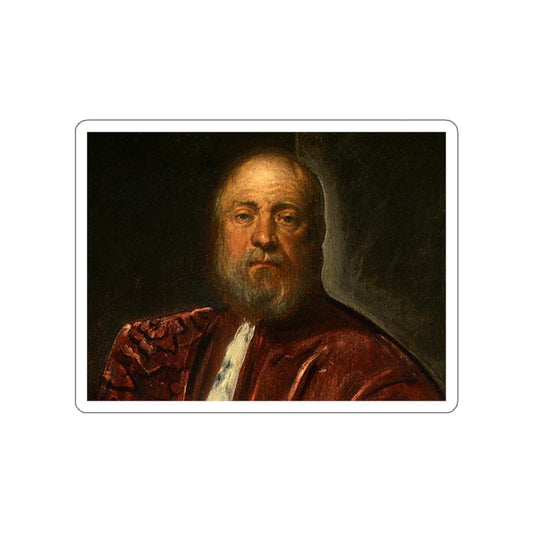 TINTORETTO, Jacopo Robusti - A Procurator of Saint Mark.s d 1 (Artwork) STICKER Vinyl Die-Cut Decal-White-The Sticker Space