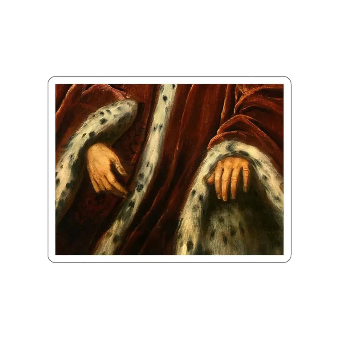 TINTORETTO, Jacopo Robusti - A Procurator of Saint Mark.s d (Artwork) STICKER Vinyl Die-Cut Decal White Die-Cut 3 Inch - The Sticker Space