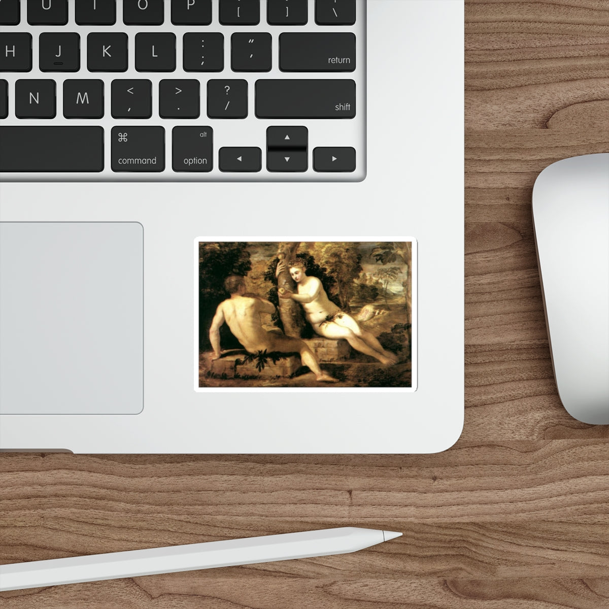 TINTORETTO, Jacopo Robusti - Adam and Eve (Artwork) STICKER Vinyl Die-Cut Decal-The Sticker Space