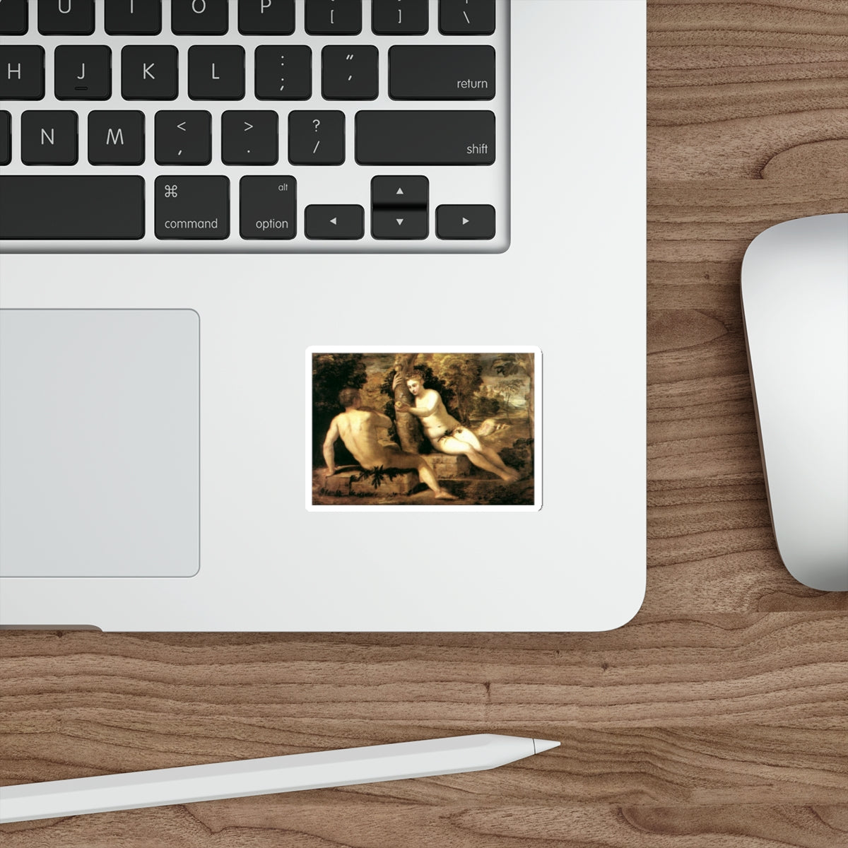 TINTORETTO, Jacopo Robusti - Adam and Eve (Artwork) STICKER Vinyl Die-Cut Decal-The Sticker Space