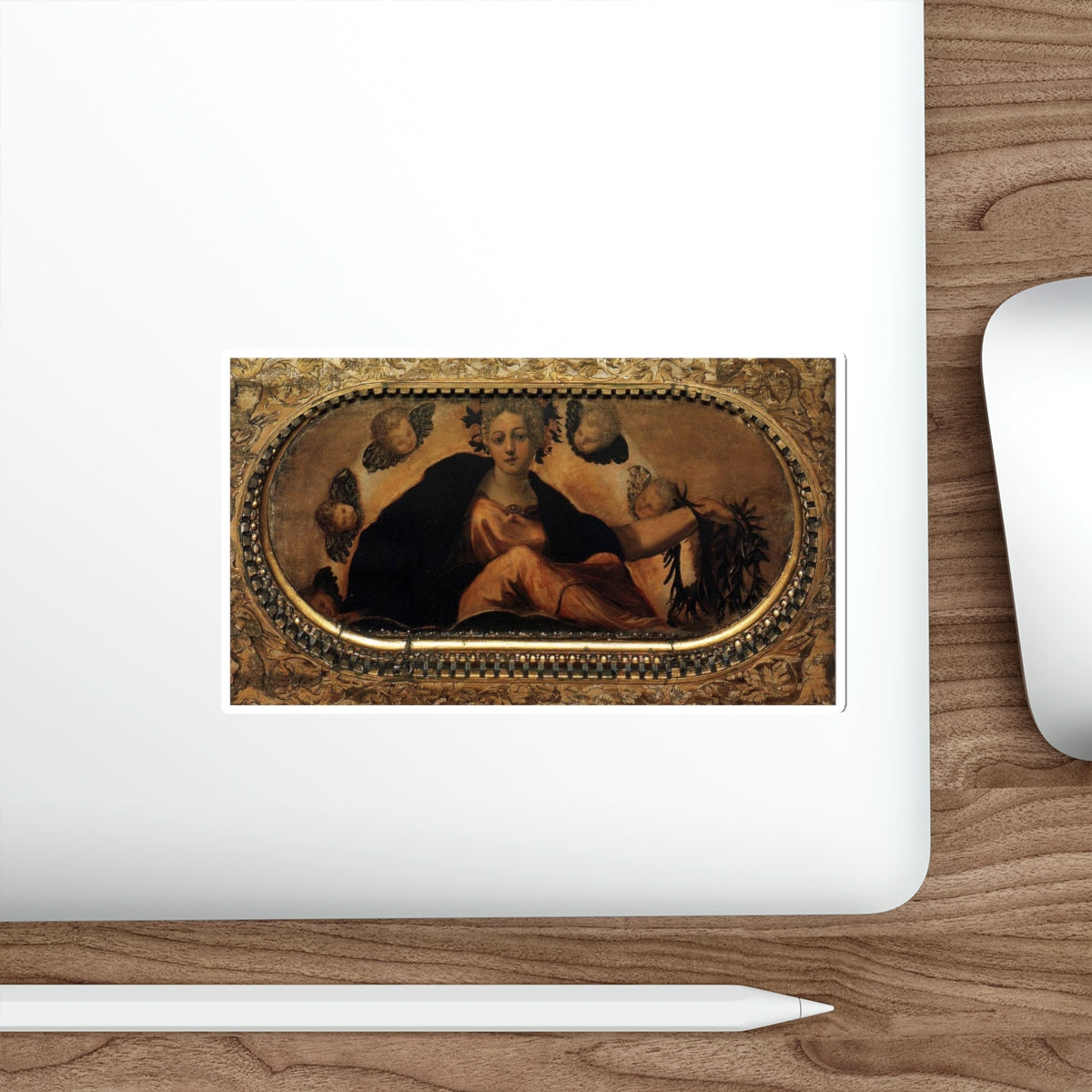 TINTORETTO, Jacopo Robusti - Allegory of Fortune (Felicita) (Artwork) STICKER Vinyl Die-Cut Decal-The Sticker Space