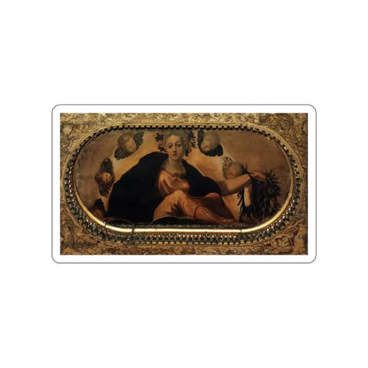 TINTORETTO, Jacopo Robusti - Allegory of Fortune (Felicita) (Artwork) STICKER Vinyl Die-Cut Decal White Die-Cut 2 Inch - The Sticker Space