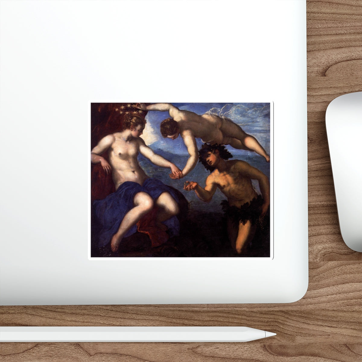 TINTORETTO, Jacopo Robusti - Bacchus, Venus and Ariadne (Artwork) STICKER Vinyl Die-Cut Decal-The Sticker Space