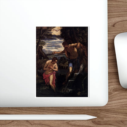 TINTORETTO, Jacopo Robusti - Baptism of Christ (Artwork) STICKER Vinyl Die-Cut Decal-The Sticker Space