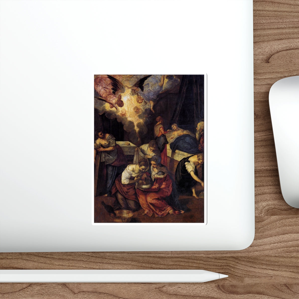 TINTORETTO, Jacopo Robusti - Birth of St John the Baptist (Artwork) STICKER Vinyl Die-Cut Decal-The Sticker Space