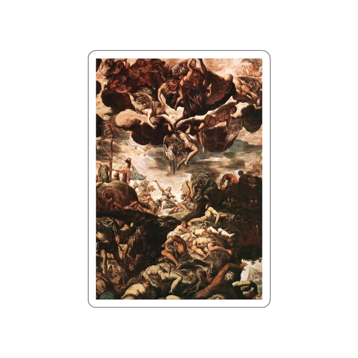 TINTORETTO, Jacopo Robusti - Brazen_Serpent (Artwork) STICKER Vinyl Die-Cut Decal-White-The Sticker Space