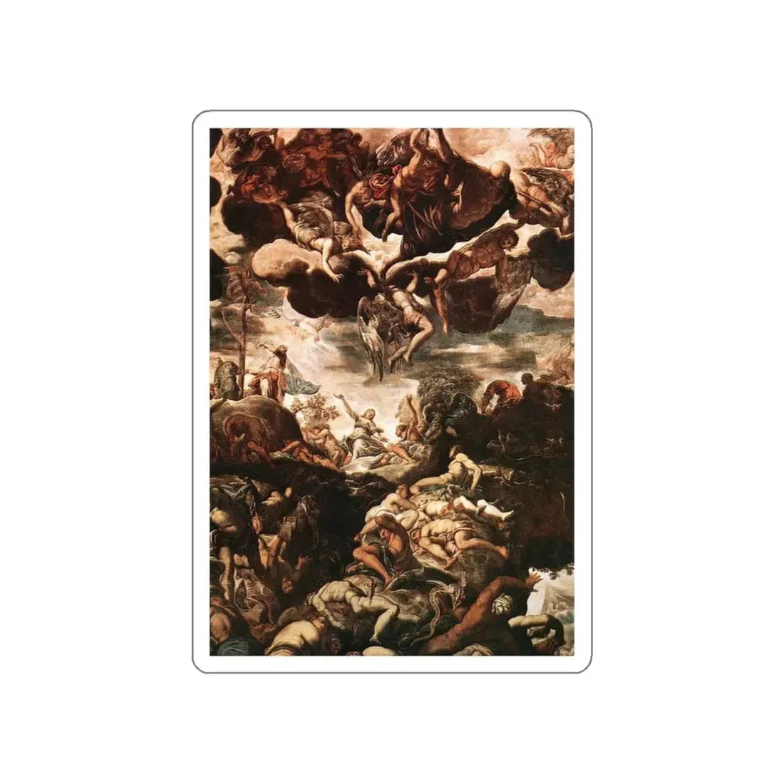 TINTORETTO, Jacopo Robusti - Brazen_Serpent (Artwork) STICKER Vinyl Die-Cut Decal White Die-Cut 3 Inch - The Sticker Space
