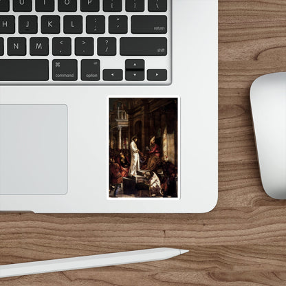 TINTORETTO, Jacopo Robusti - Christ before Pilate (Artwork) STICKER Vinyl Die-Cut Decal-The Sticker Space