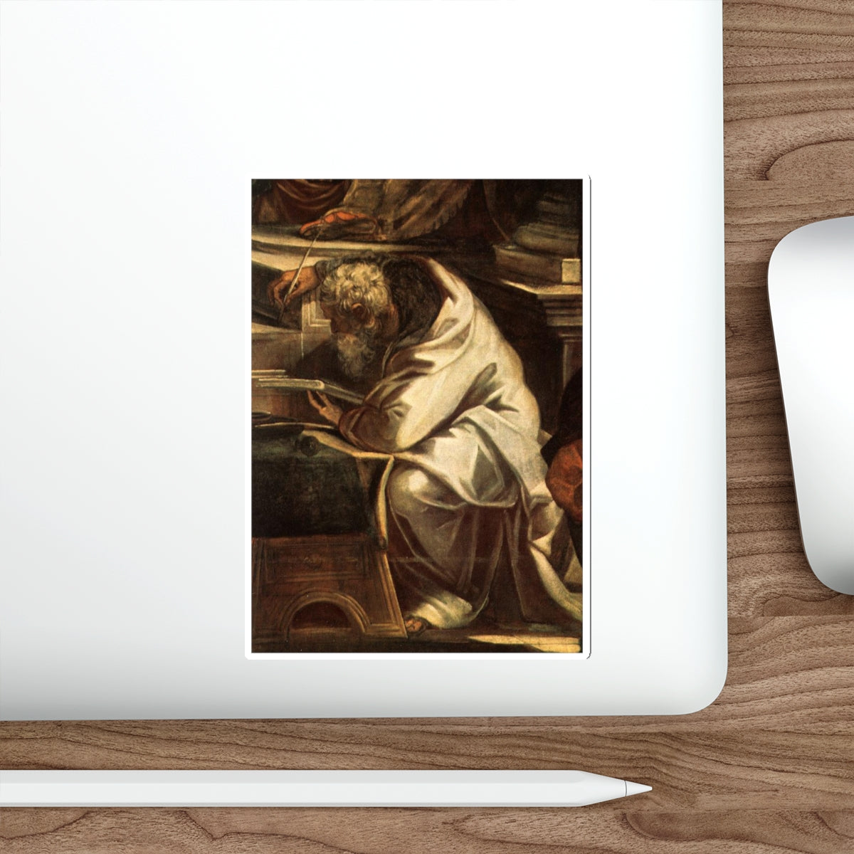 TINTORETTO, Jacopo Robusti - Christ before Pilate (detail) (Artwork) STICKER Vinyl Die-Cut Decal-The Sticker Space