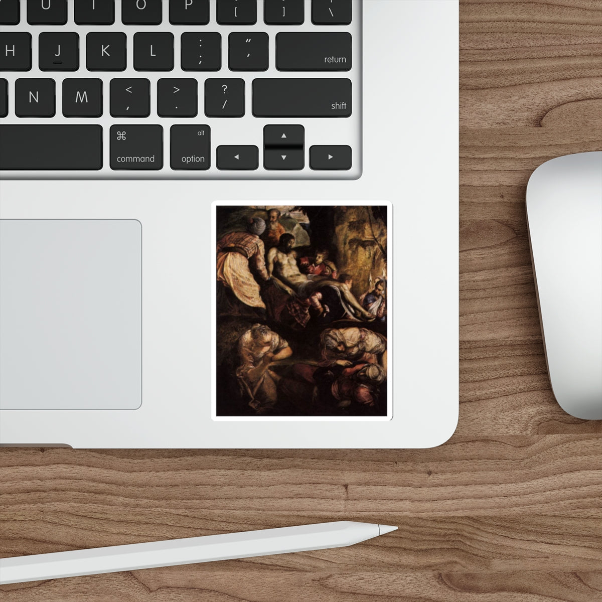 TINTORETTO, Jacopo Robusti - Christ Carried to the Tomb (Artwork) STICKER Vinyl Die-Cut Decal-The Sticker Space