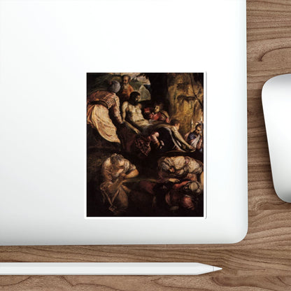 TINTORETTO, Jacopo Robusti - Christ Carried to the Tomb (Artwork) STICKER Vinyl Die-Cut Decal-The Sticker Space