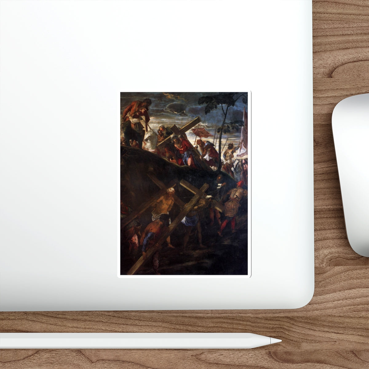 TINTORETTO, Jacopo Robusti - Christ Carrying the Cross (Artwork) STICKER Vinyl Die-Cut Decal-The Sticker Space