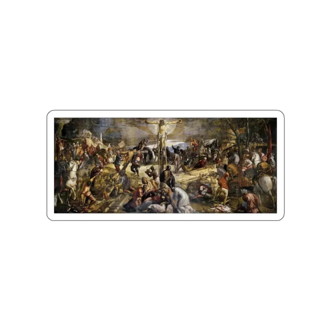 TINTORETTO, Jacopo Robusti - Crucifixion (Artwork) STICKER Vinyl Die-Cut Decal White Die-Cut 2 Inch - The Sticker Space