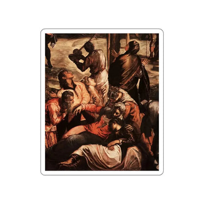 TINTORETTO, Jacopo Robusti - Crucifixion (detail)2 (Artwork) STICKER Vinyl Die-Cut Decal White Die-Cut 4 Inch - The Sticker Space