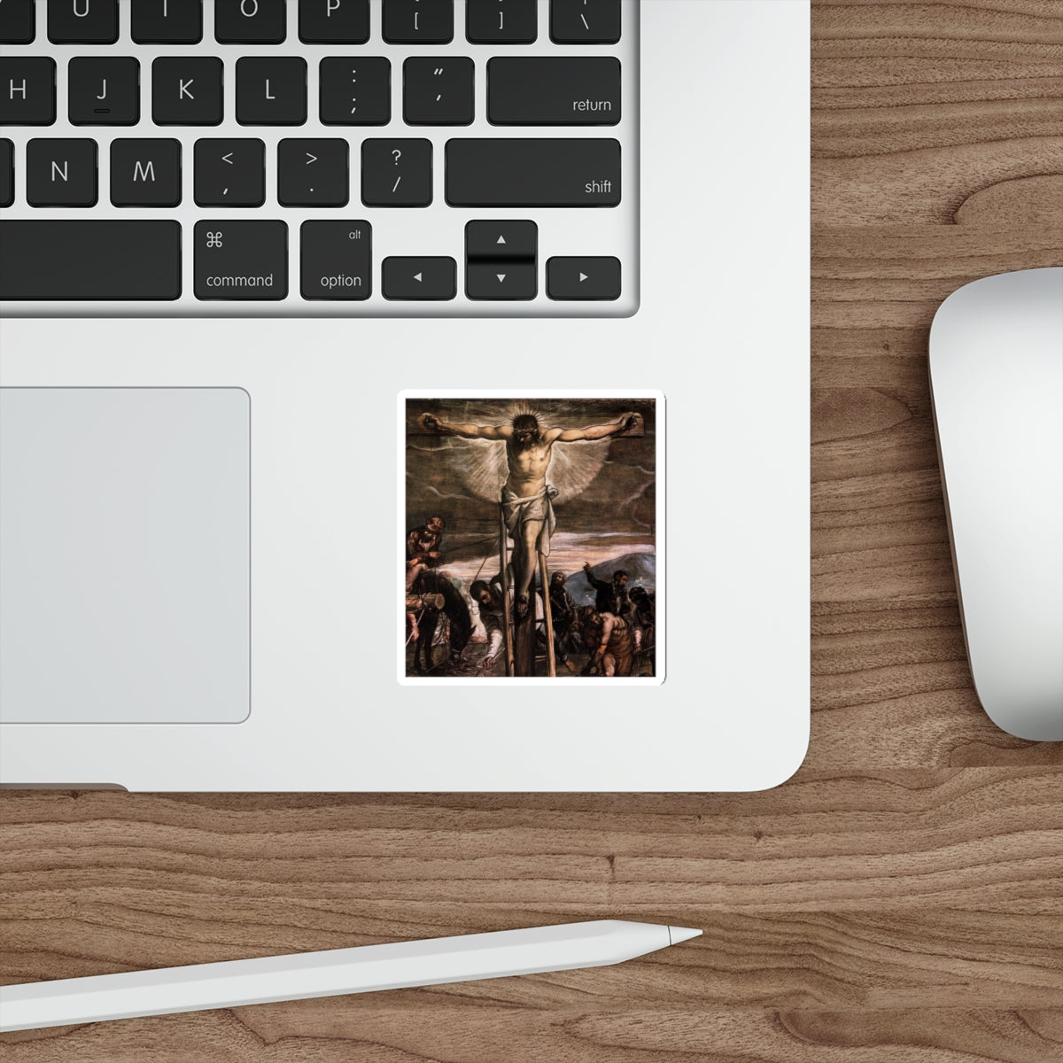 TINTORETTO, Jacopo Robusti - Crucifixion (detail) (Artwork) STICKER Vinyl Die-Cut Decal-The Sticker Space