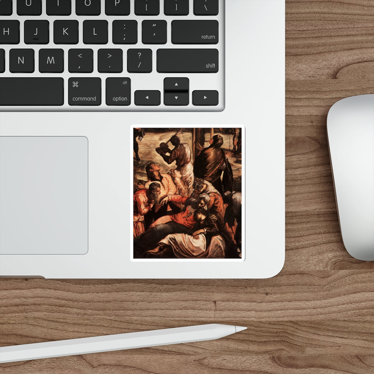 TINTORETTO, Jacopo Robusti - Crucifixion (detail)2 (Artwork) STICKER Vinyl Die-Cut Decal-The Sticker Space