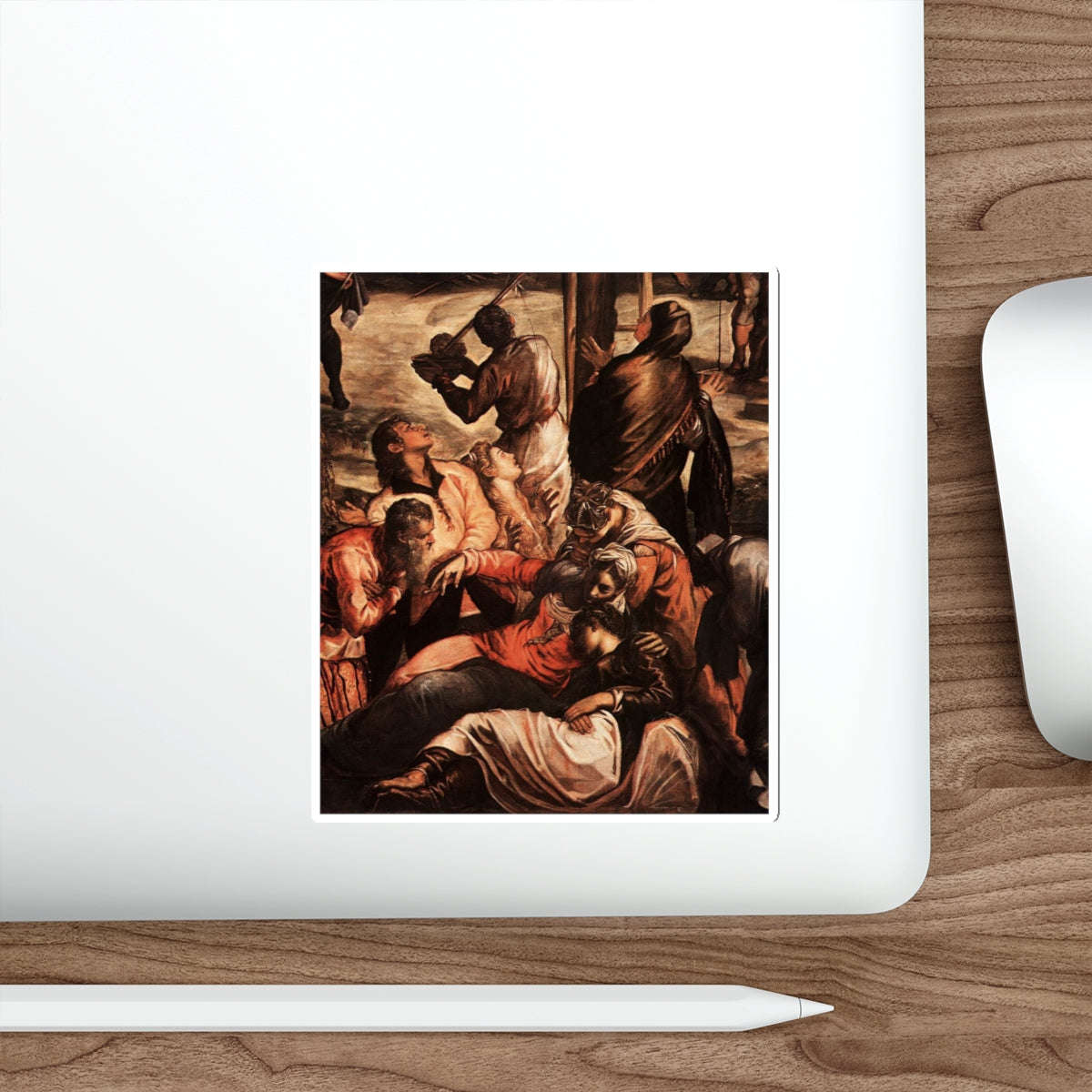 TINTORETTO, Jacopo Robusti - Crucifixion (detail)2 (Artwork) STICKER Vinyl Die-Cut Decal-The Sticker Space