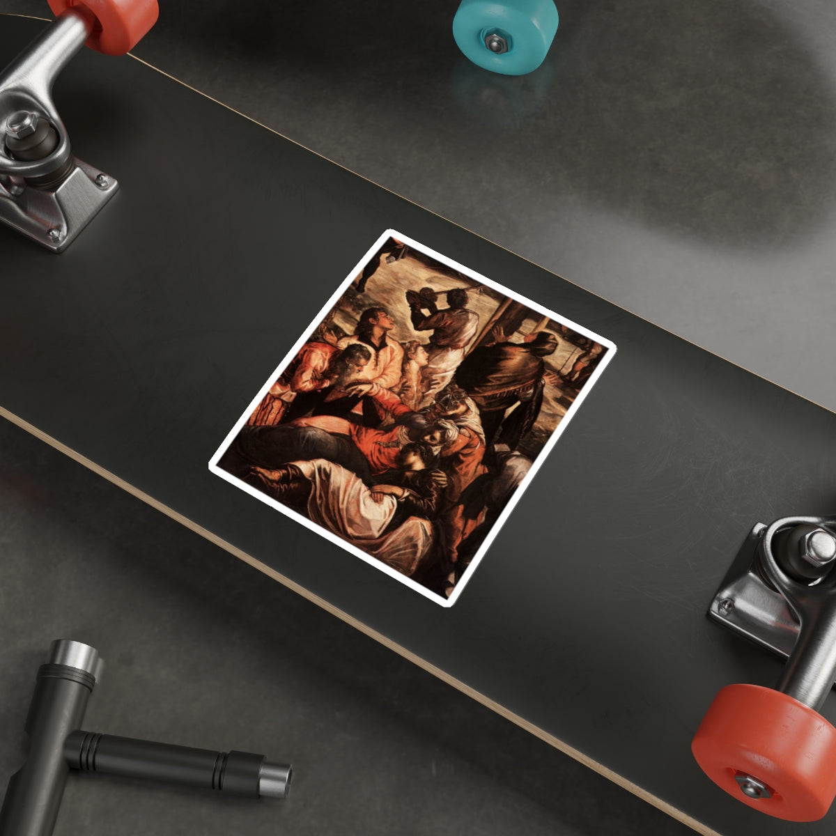 TINTORETTO, Jacopo Robusti - Crucifixion (detail)2 (Artwork) STICKER Vinyl Die-Cut Decal-The Sticker Space