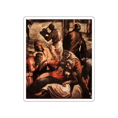 TINTORETTO, Jacopo Robusti - Crucifixion (detail)2 (Artwork) STICKER Vinyl Die-Cut Decal-White-The Sticker Space