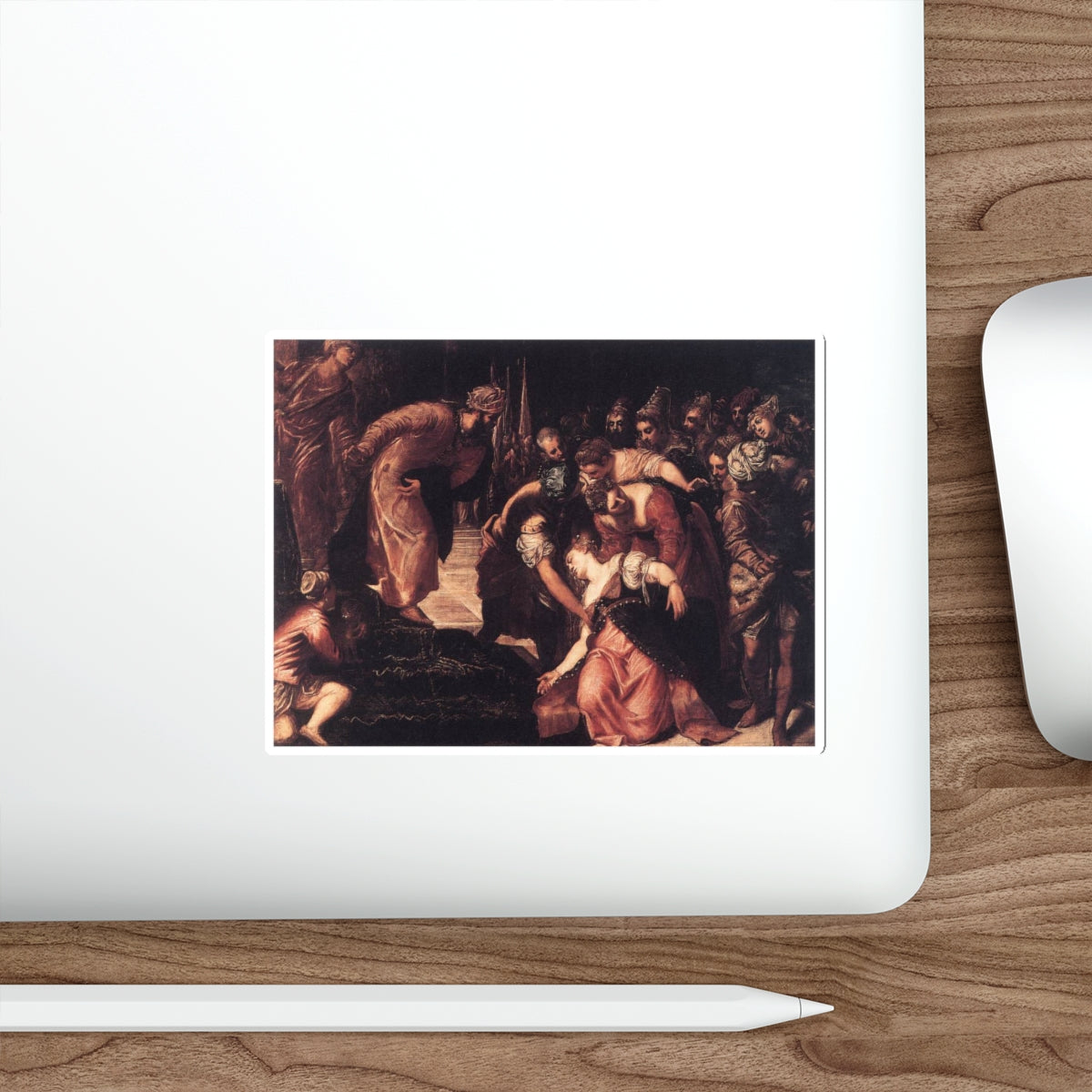 TINTORETTO, Jacopo Robusti - Esther before Ahasuerus (Artwork) STICKER Vinyl Die-Cut Decal-The Sticker Space