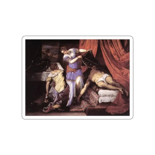 TINTORETTO, Jacopo Robusti - Judith and Holofernes (Artwork) STICKER Vinyl Die-Cut Decal White Die-Cut 2 Inch - The Sticker Space
