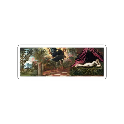 TINTORETTO, Jacopo Robusti - Jupiter and Semele (Artwork) STICKER Vinyl Die-Cut Decal White Die-Cut 2 Inch - The Sticker Space