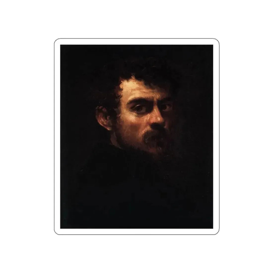 TINTORETTO, Jacopo Robusti - Self-Portrait (Artwork) STICKER Vinyl Die-Cut Decal White Die-Cut 2 Inch - The Sticker Space