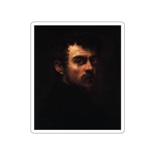 TINTORETTO, Jacopo Robusti - Self-Portrait (Artwork) STICKER Vinyl Die-Cut Decal-White-The Sticker Space