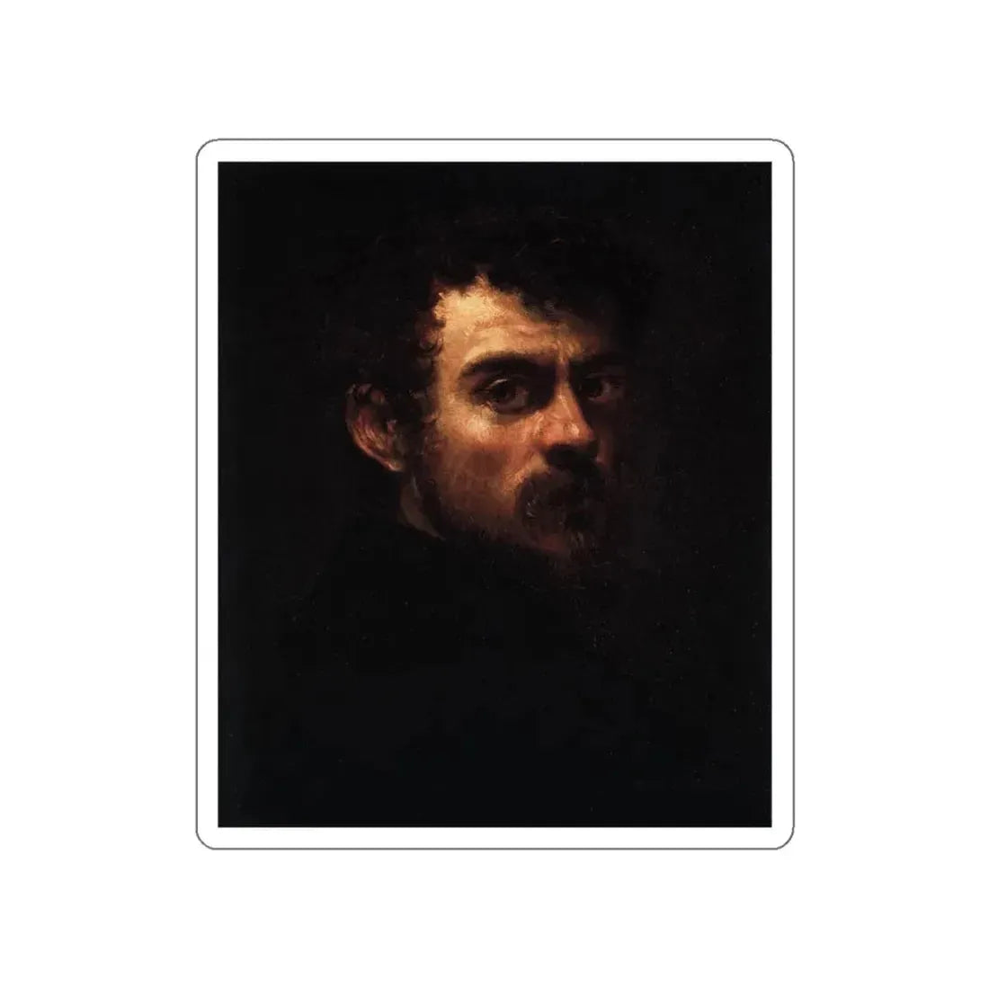 TINTORETTO, Jacopo Robusti - Self-Portrait (Artwork) STICKER Vinyl Die-Cut Decal White Die-Cut 3 Inch - The Sticker Space