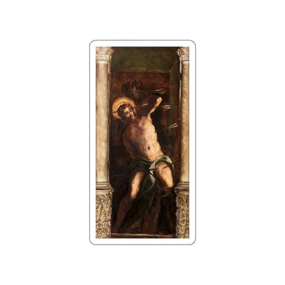 TINTORETTO, Jacopo Robusti - St Sebastian (Artwork) STICKER Vinyl Die-Cut Decal White Die-Cut 3 Inch - The Sticker Space