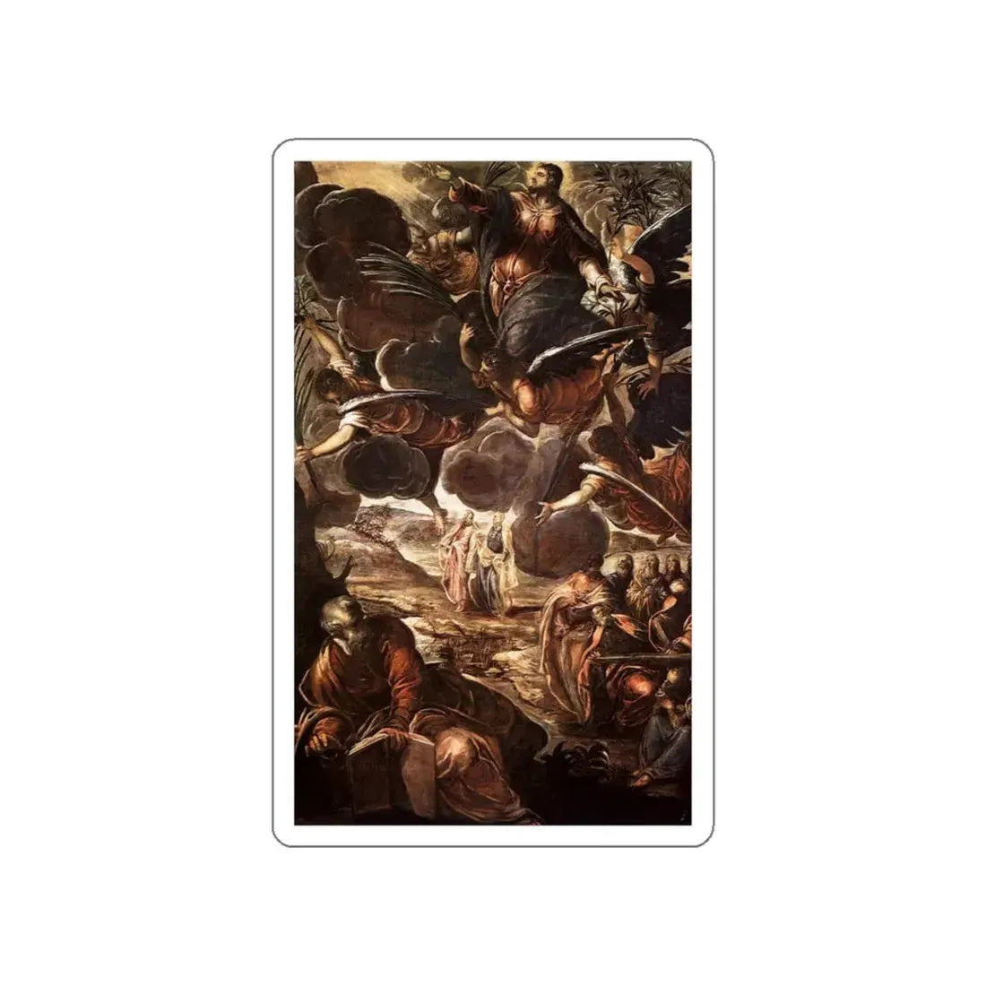 TINTORETTO, Jacopo Robusti - The Ascension (Artwork) STICKER Vinyl Die-Cut Decal White Die-Cut 5 Inch - The Sticker Space