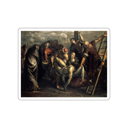 TINTORETTO, Jacopo Robusti - The Deposition (Artwork) STICKER Vinyl Die-Cut Decal-White-The Sticker Space