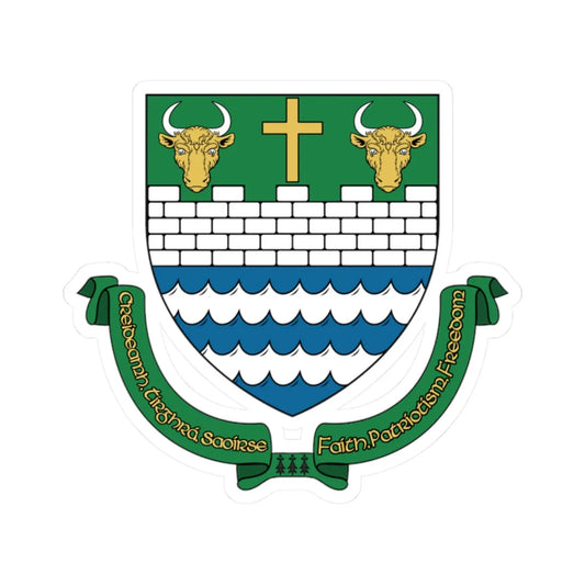 Tipp Town COA (Ireland) (Coat of Arms) STICKER Vinyl Kiss-Cut Decal 2 Inch White - The Sticker Space