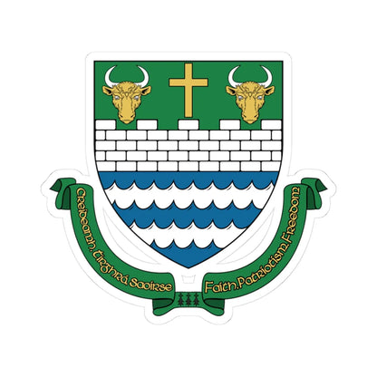 Tipp Town COA (Ireland) (Coat of Arms) STICKER Vinyl Kiss-Cut Decal 3 Inch White - The Sticker Space