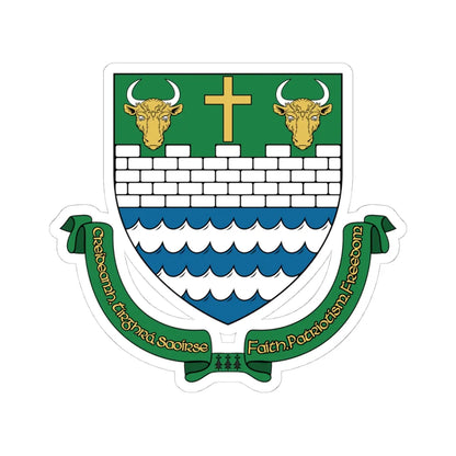 Tipp Town COA (Ireland) (Coat of Arms) STICKER Vinyl Kiss-Cut Decal 4 Inch White - The Sticker Space
