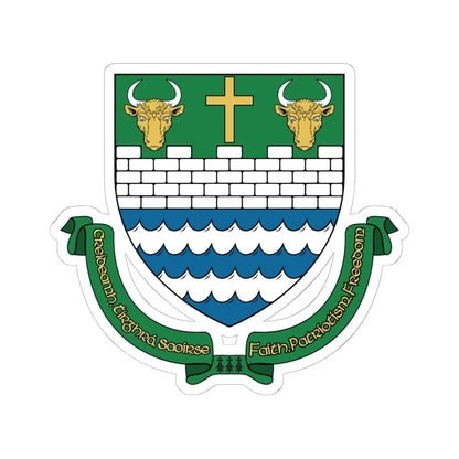 Tipp Town COA (Ireland) (Coat of Arms) STICKER Vinyl Kiss-Cut Decal 6 Inch White - The Sticker Space
