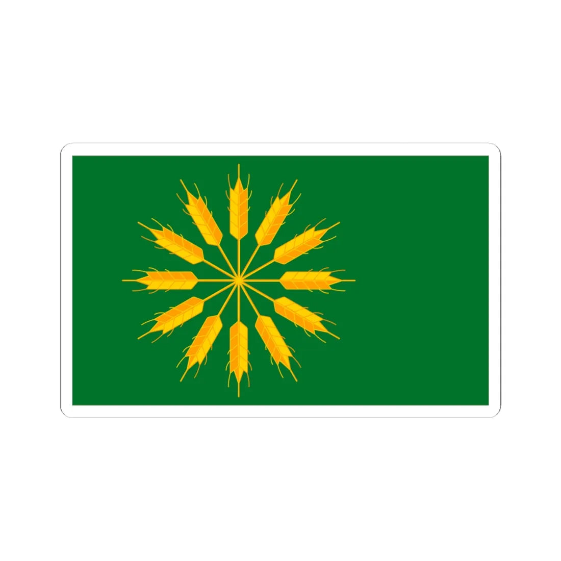 Tiree Island Flag (Scotland) STICKER Vinyl Kiss-Cut Decal 4 Inch White - The Sticker Space
