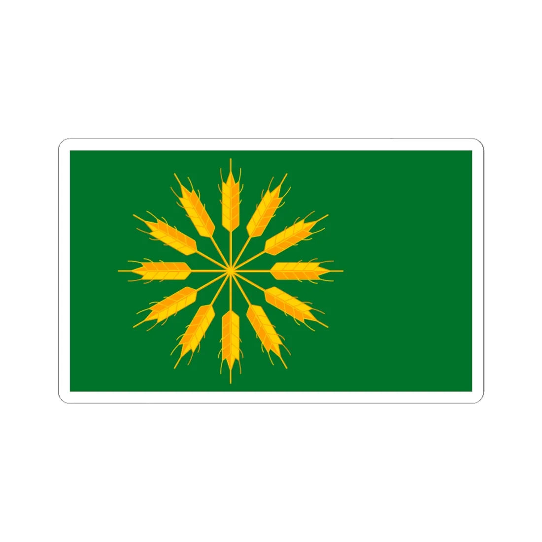 Tiree Island Flag (Scotland) STICKER Vinyl Kiss-Cut Decal 6 Inch White - The Sticker Space
