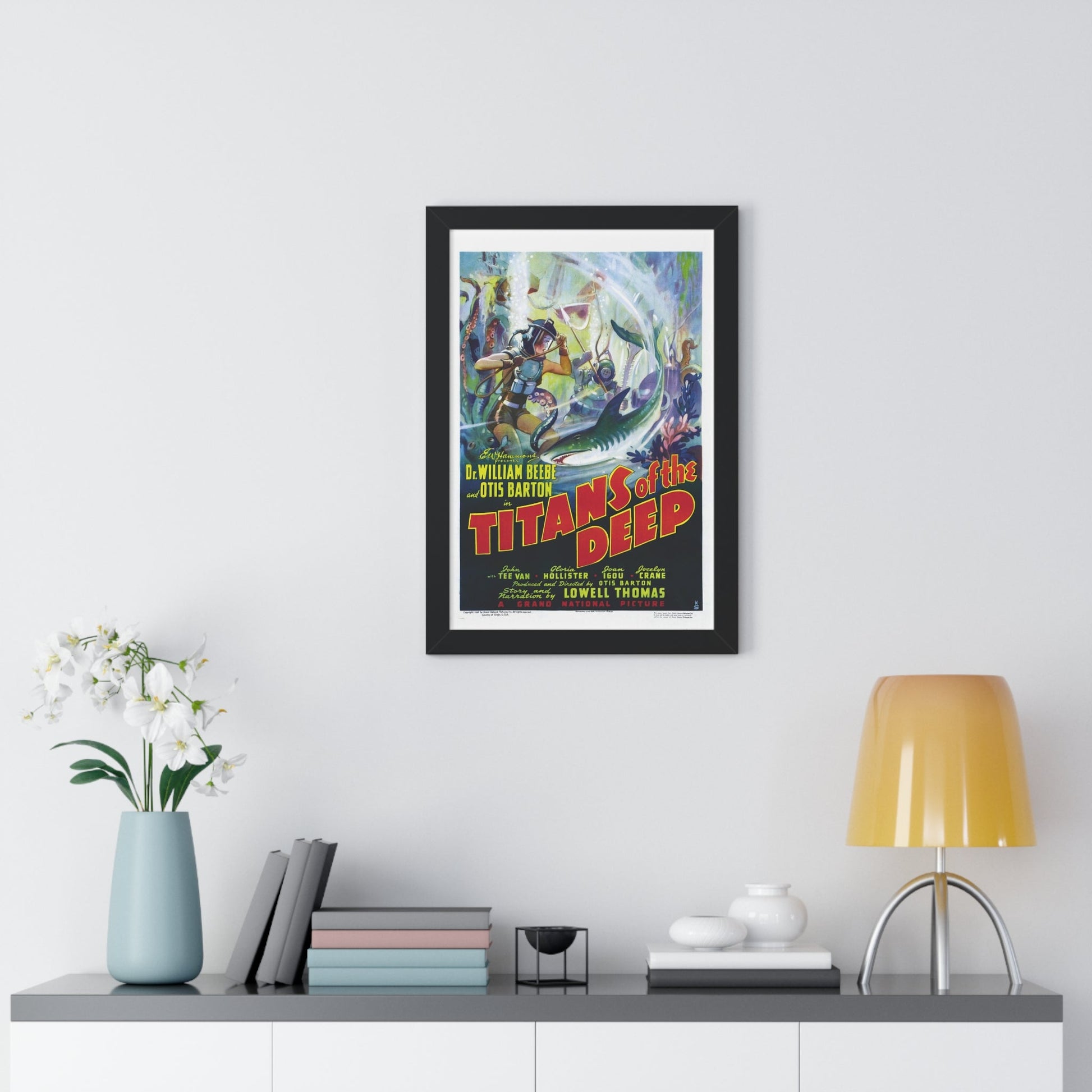 TITANS OF THE DEEP 1938 - Framed Movie Poster-The Sticker Space