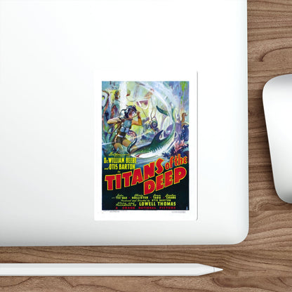 TITANS OF THE DEEP 1938 Movie Poster STICKER Vinyl Die-Cut Decal-The Sticker Space