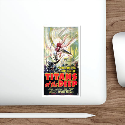 TITANS OF THE DEEP (2) 1938 Movie Poster STICKER Vinyl Die-Cut Decal-The Sticker Space