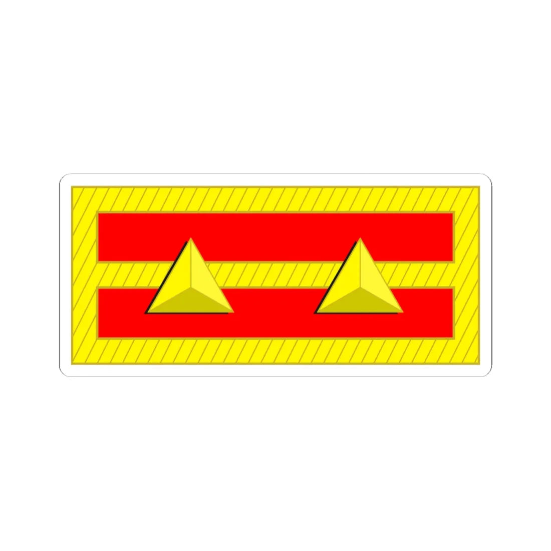 Tiwan Army OF 1b 1928 (China) (Military Rank) STICKER Vinyl Kiss-Cut Decal 4 Inch White - The Sticker Space