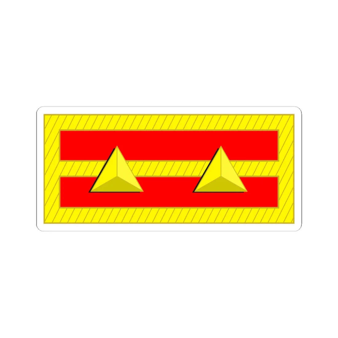 Tiwan Army OF 1b 1928 (China) (Military Rank) STICKER Vinyl Kiss-Cut Decal 6 Inch White - The Sticker Space