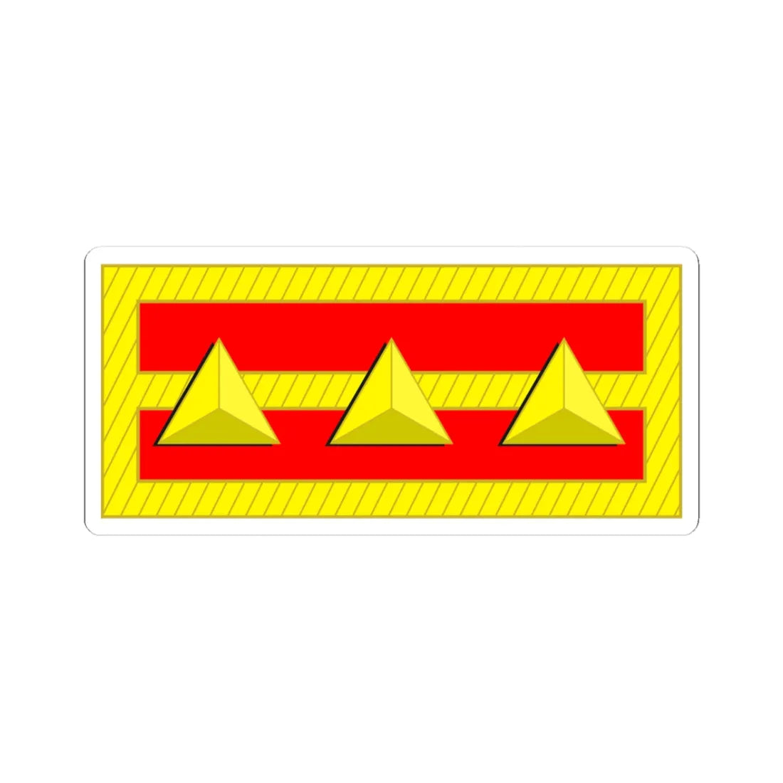 Tiwan Army OF 2 1928 (China) (Military Rank) STICKER Vinyl Kiss-Cut Decal 3 Inch White - The Sticker Space