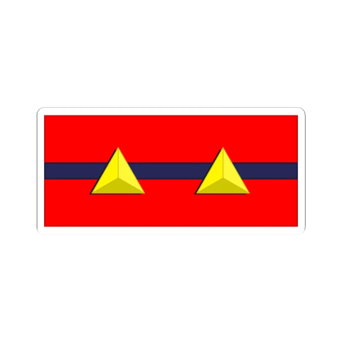Tiwan Army OR 5 1928 (China) (Military Rank) STICKER Vinyl Kiss-Cut Decal 2 Inch White - The Sticker Space